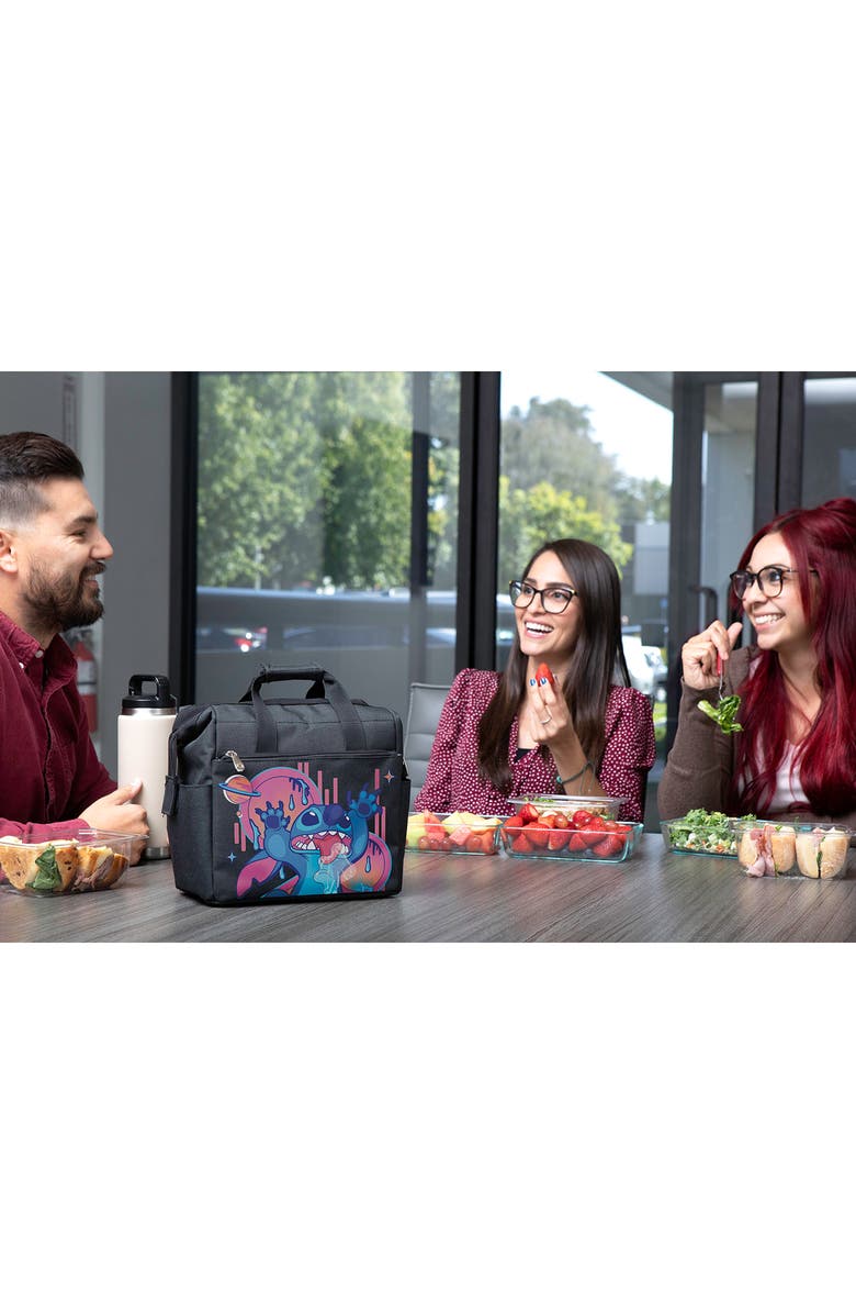 Picnic Time x Disney Lilo & Stitch On-The-Go Insulated Soft Lunch Bag, Alternate, color, Black