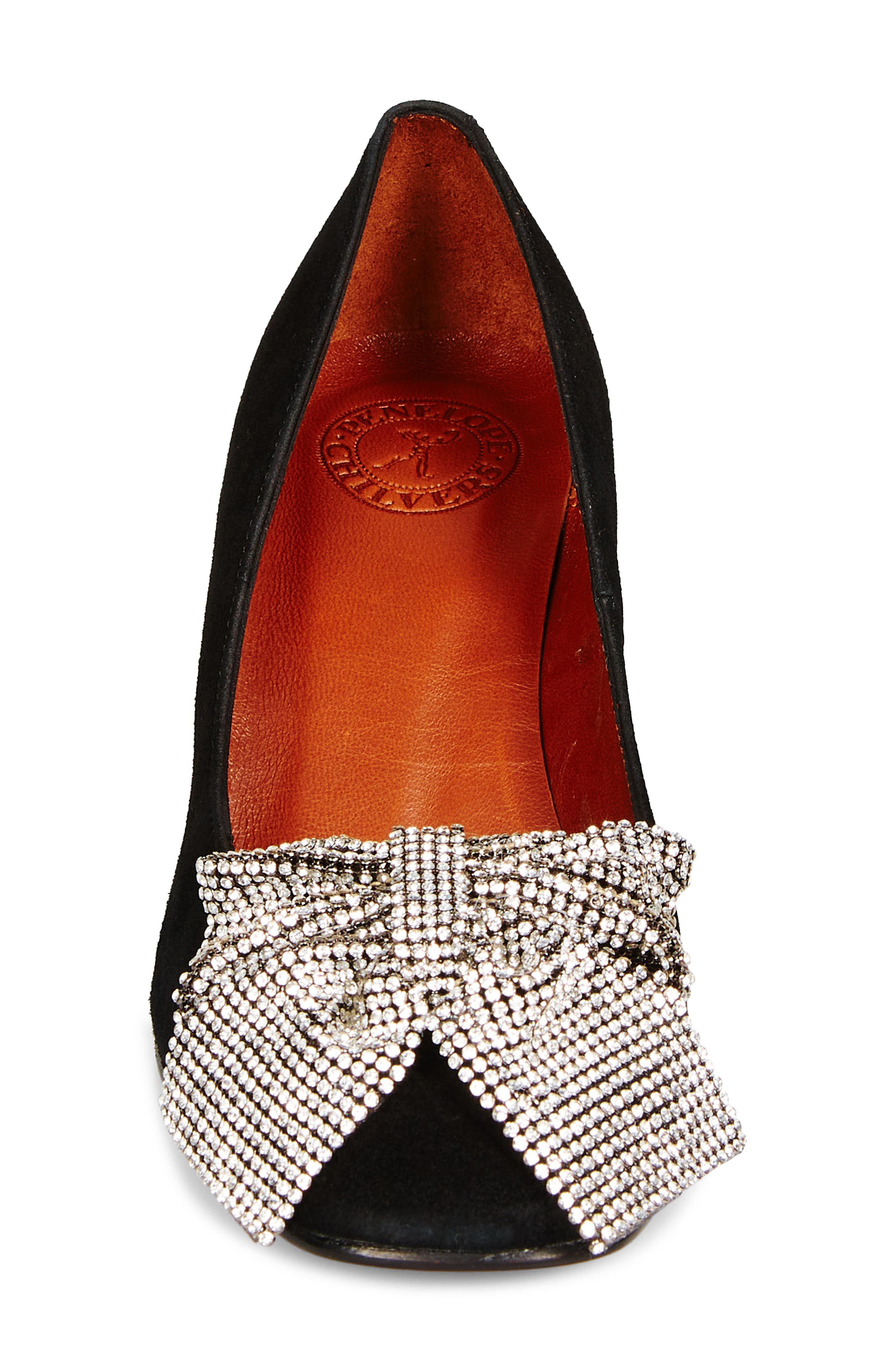 Penelope Chilvers Sue Embellished Bow Pump, Alternate, color, 
