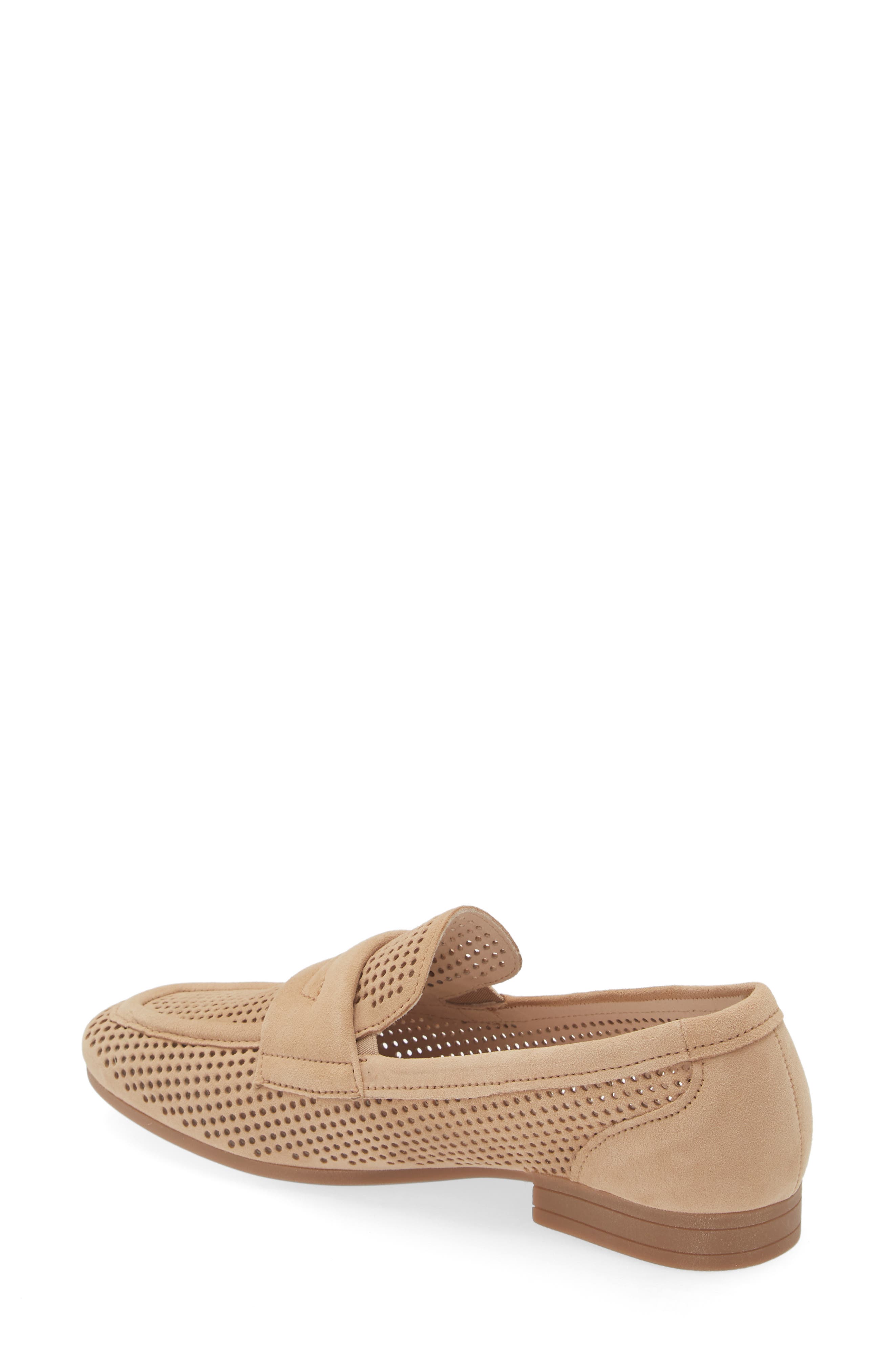 Gabor Perforated Loafer, Alternate, color, Beige