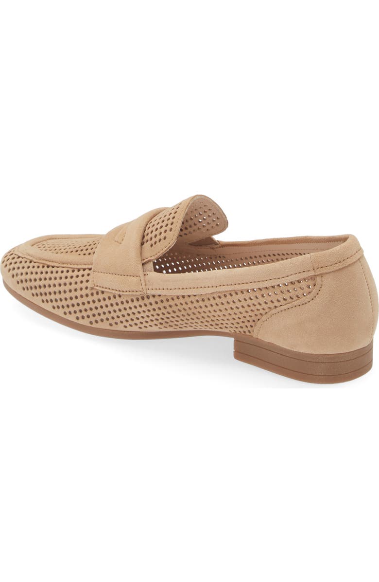 Gabor Perforated Loafer, Alternate, color, Beige