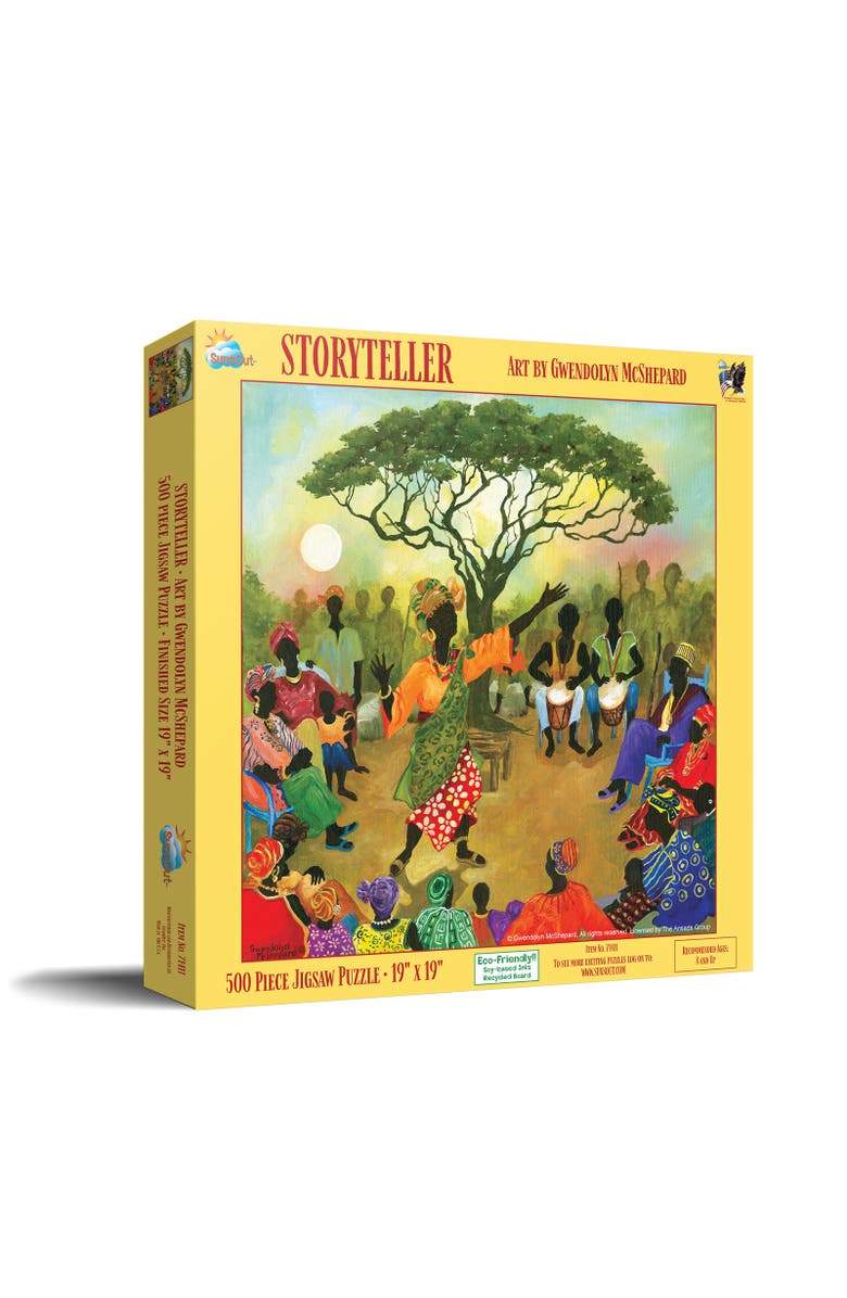 Sunsout Storyteller 500 piece Jigsaw Puzzle for Adults, Main, color, Multicolor