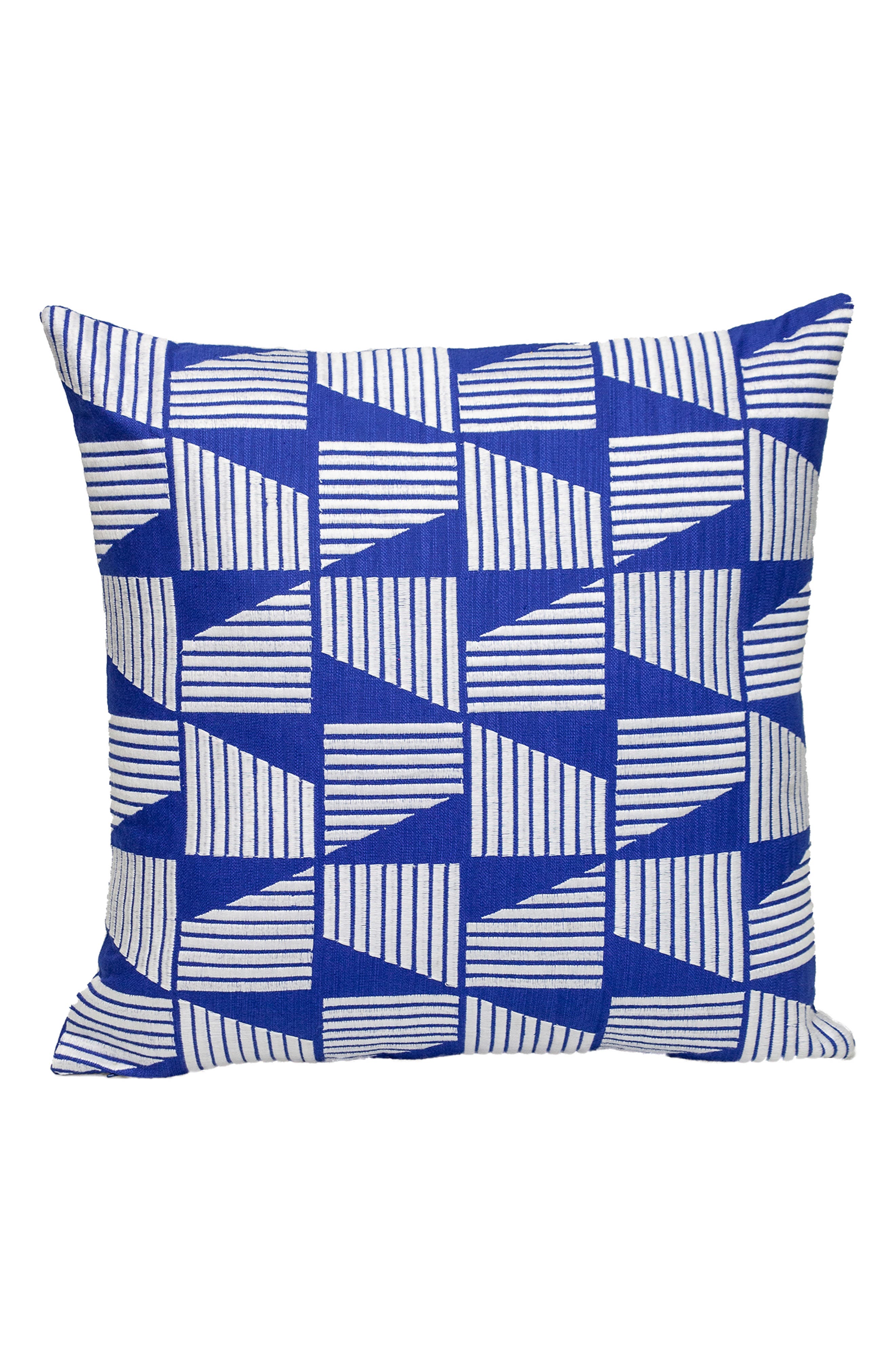 PARKLAND COLLECTION Geometric Embroidered Cotton Pillow