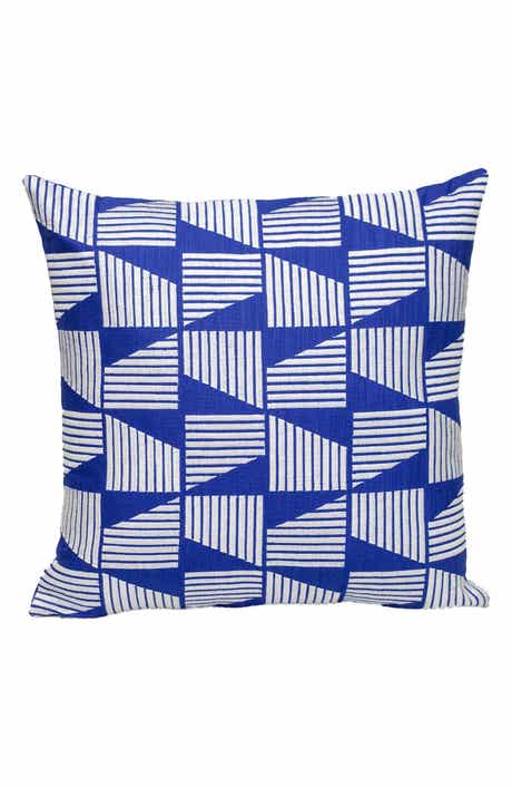 PARKLAND COLLECTION Geometric Embroidered Cotton Pillow