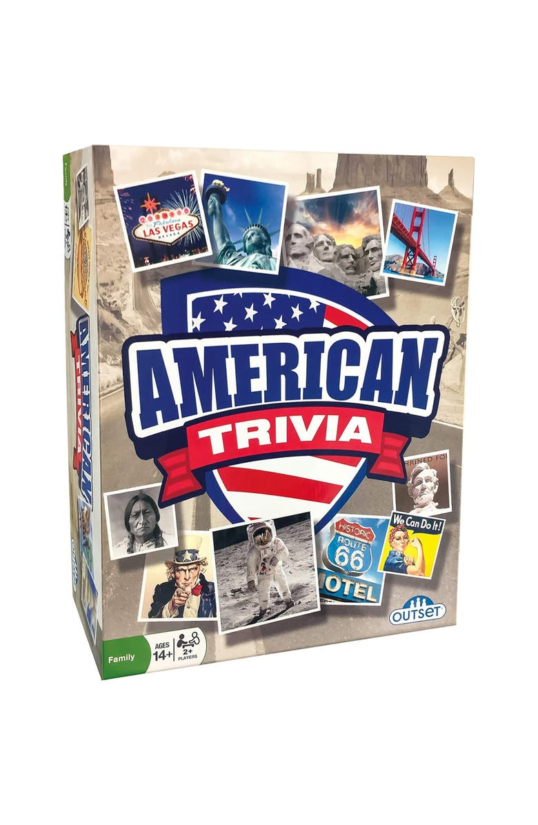 Outset Media American Trivia 102Pcs, Family Party Game, Main, color, Multicolored