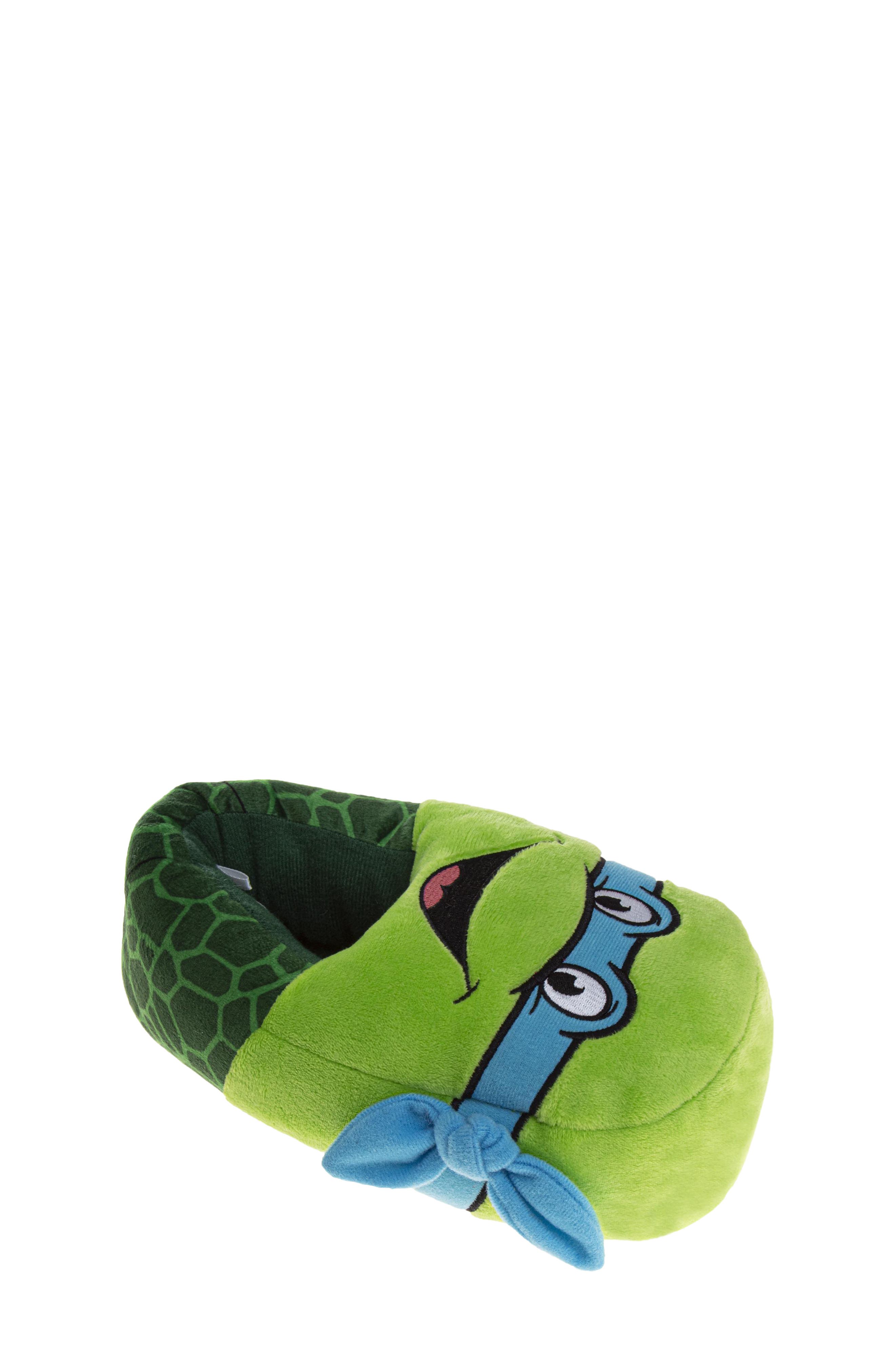Kids' Nickelodeon Teenage Mutant Ninja Turtles Slipper, Alternate, color, GREEN