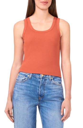 Halogen ® Rib Tank In Orange