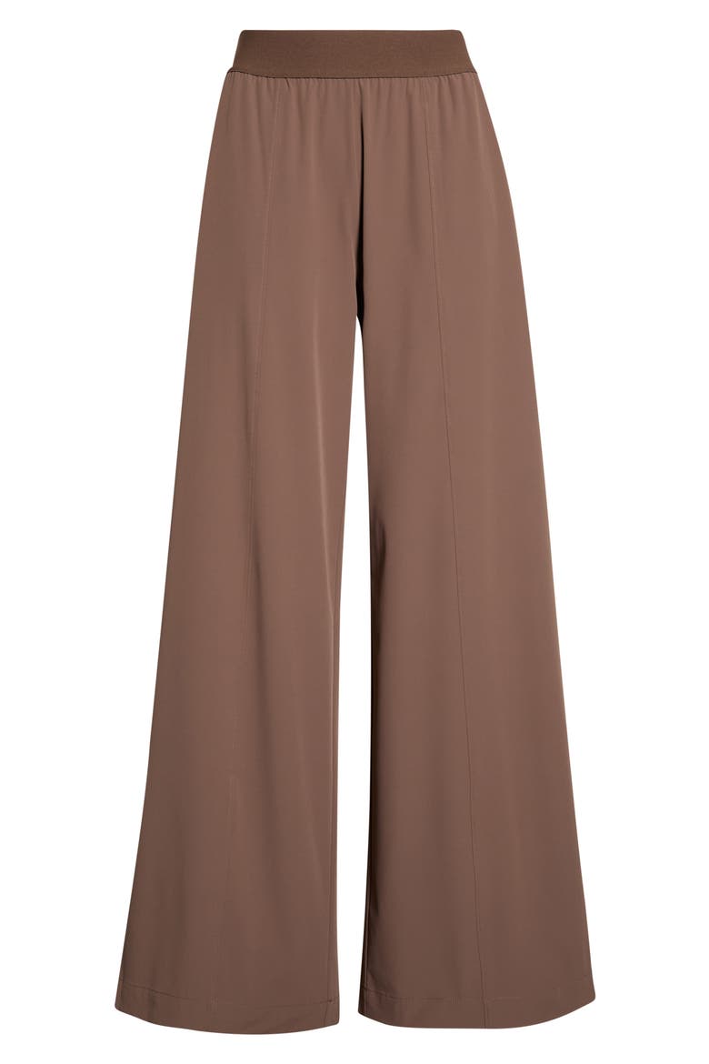 Atlas Elastic Waist Wide Leg Pants, Main, color, BROWN QUARTZ