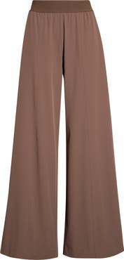 Zella Atlas Elastic Waist Wide Leg Pants