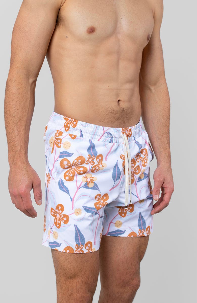 LEISURE LAB Drift Bloom Swim Trunk, Alternate, color, Drift Bloom