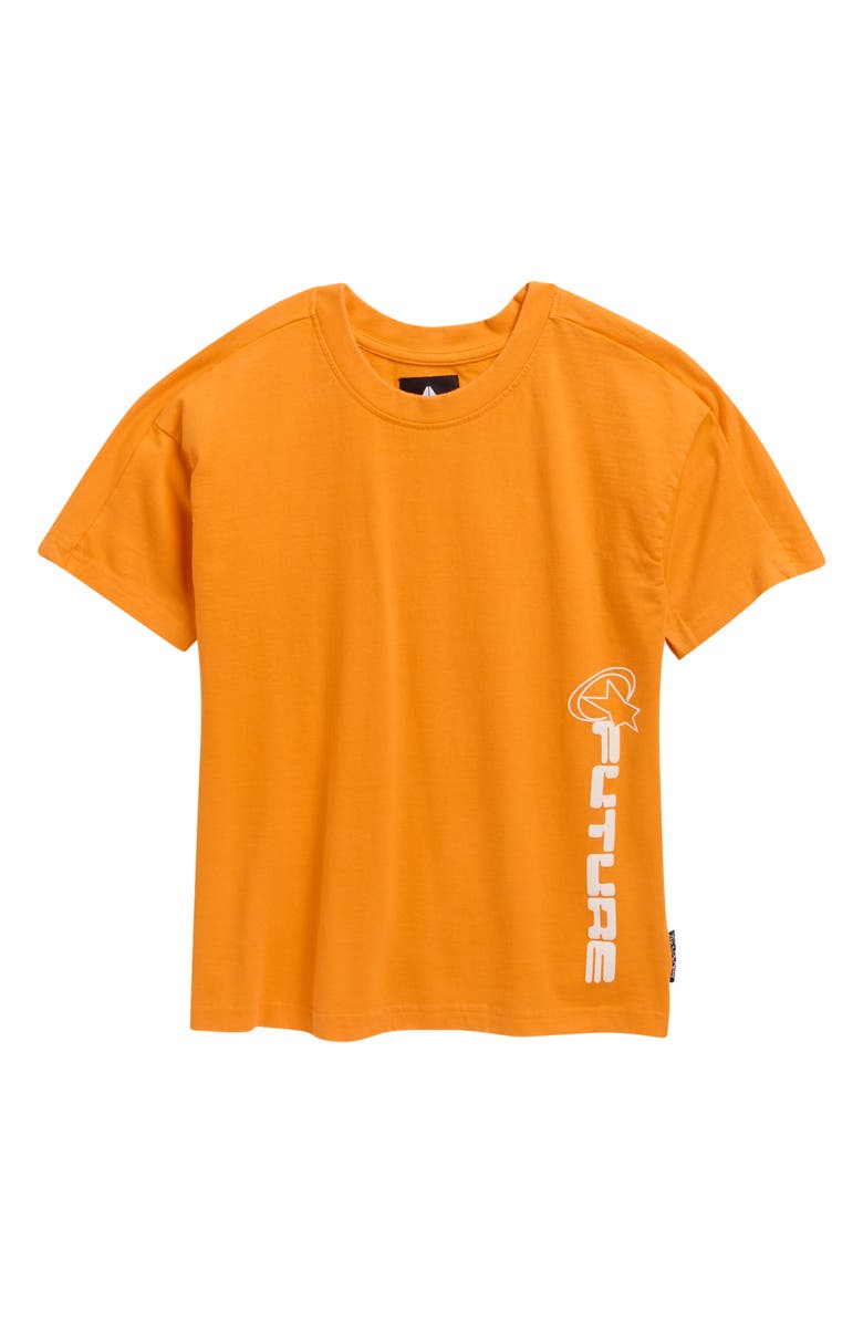 Fly By Night Kids' Travis Graphic T-Shirt, Main, color, Carrot/ Future