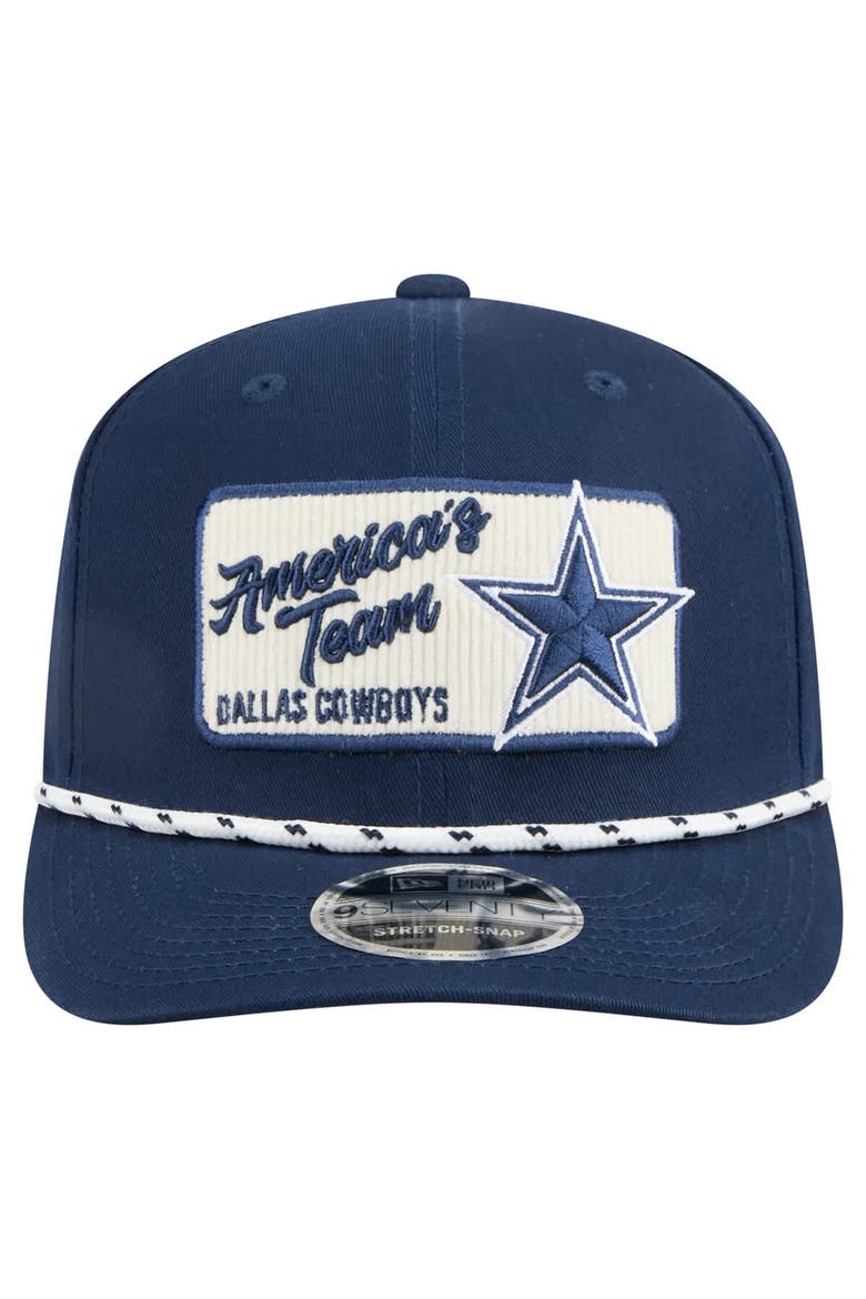 Men's New Era Navy Dallas Cowboys Chant 9SEVENTY Adjustable Hat, Alternate, color, Navy