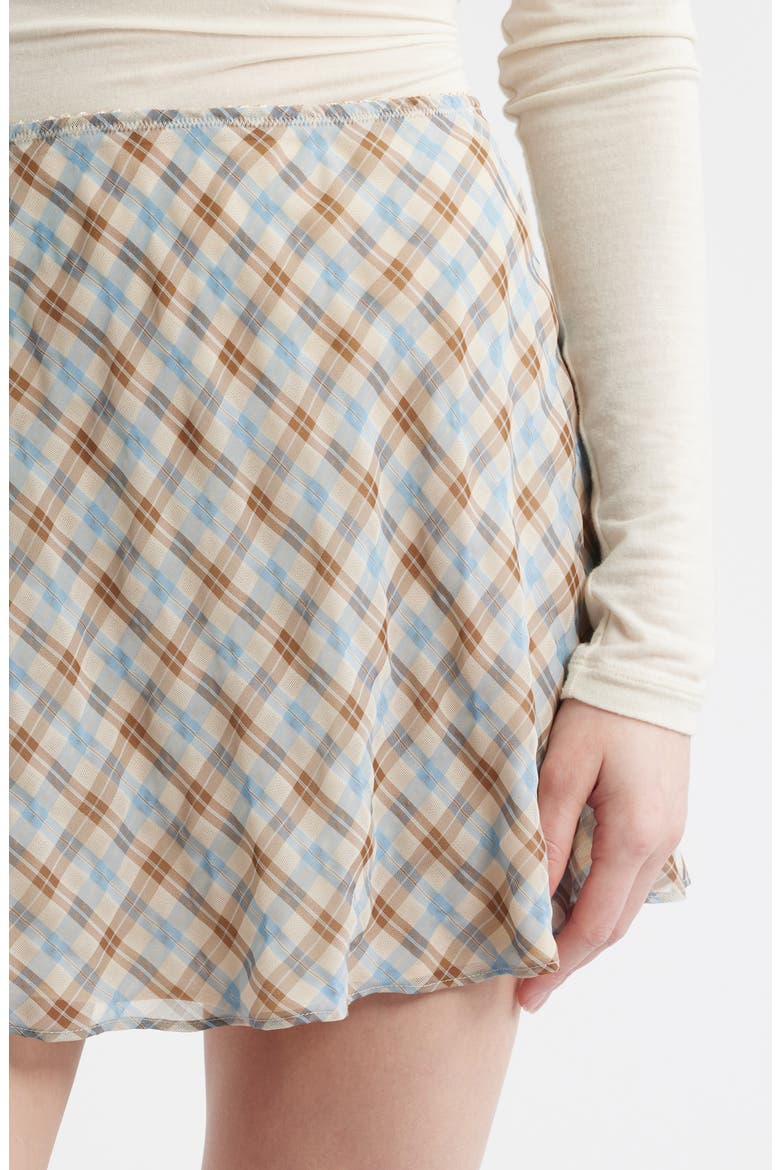 Brandy Plaid Skirt, Alternate, color, BROWN BLUE CHECK