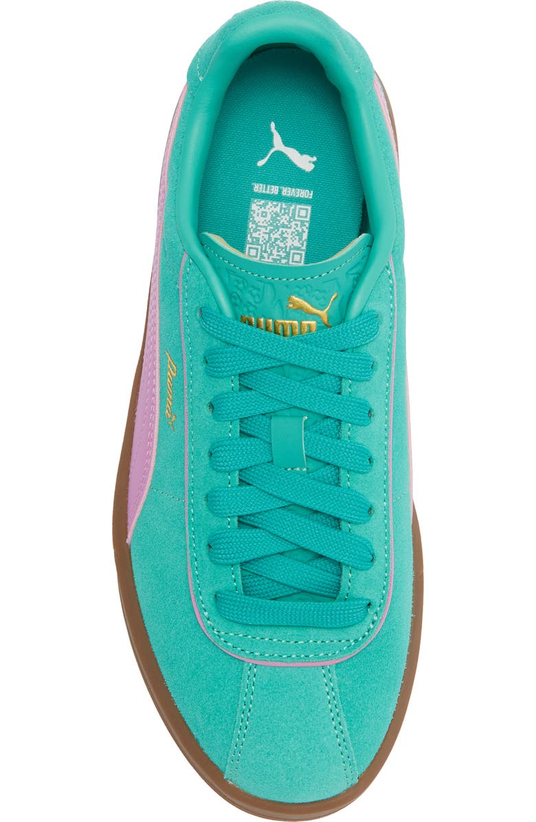 PUMA Club Klassika SD Low Top Sneaker, Alternate, color, Vibrant Green/ Mauve Pop