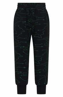 TINY TRIBE Kids' Inflight Print Cotton Joggers
