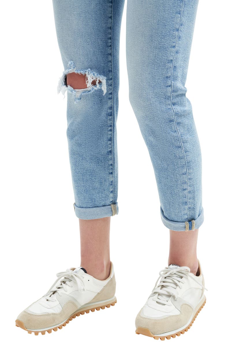 7 For All Mankind Josefina Ripped Crop Straight Leg Jeans, Alternate, color, 
