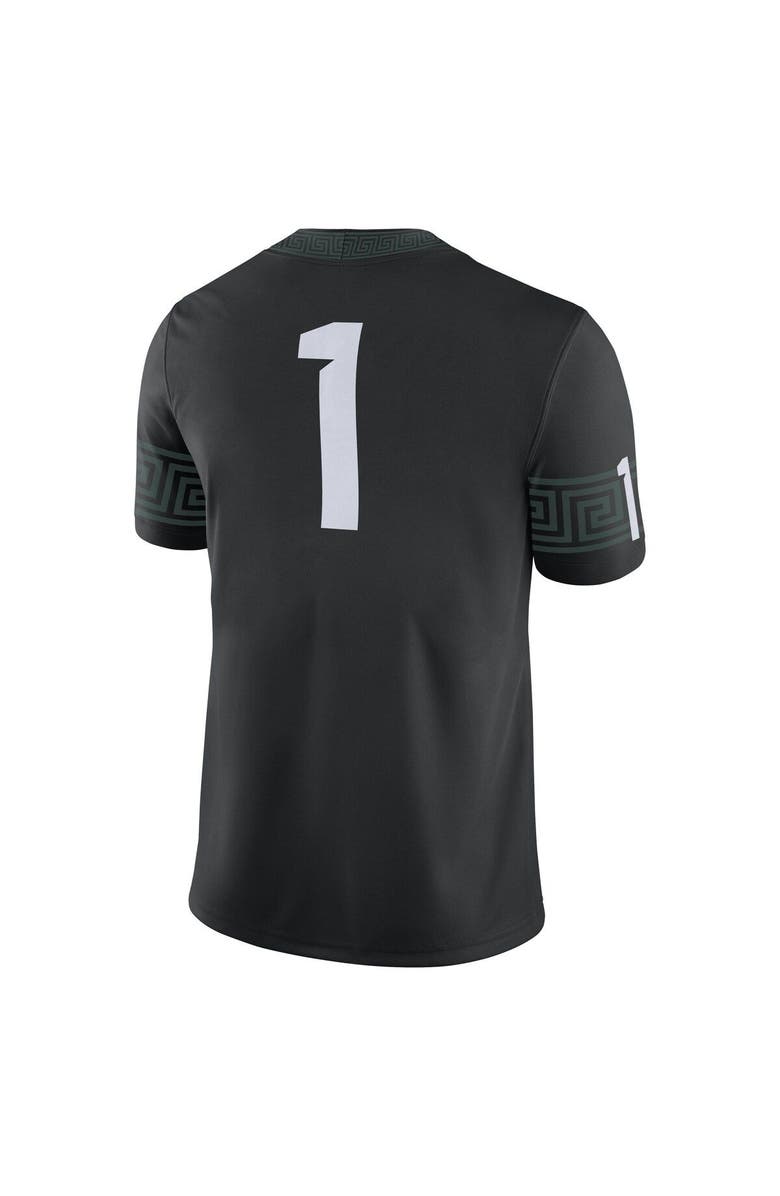 Nike Men's Nike #1 Black Michigan State Spartans Alternate Football Game Jersey, Alternate, color, Black