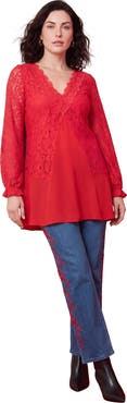 Roaman's Lace & Georgette Swing Tunic