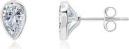 Crislu Pear Cubic Zirconia Stud Earrings