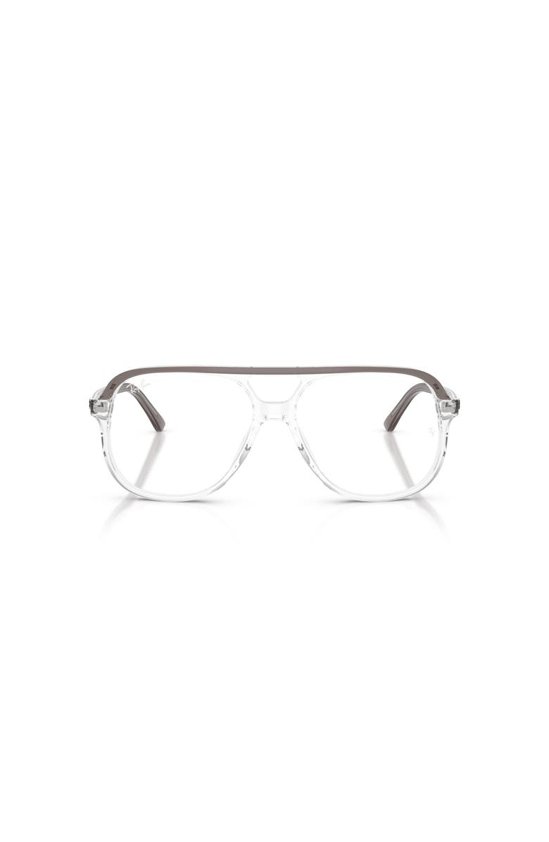Ray-Ban 56mm Square optical glasses, Alternate, color, Grey