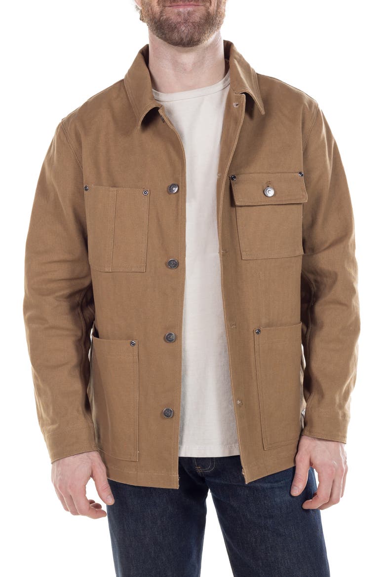 Cotton Canvas Jacket, Main, color, KHAKI