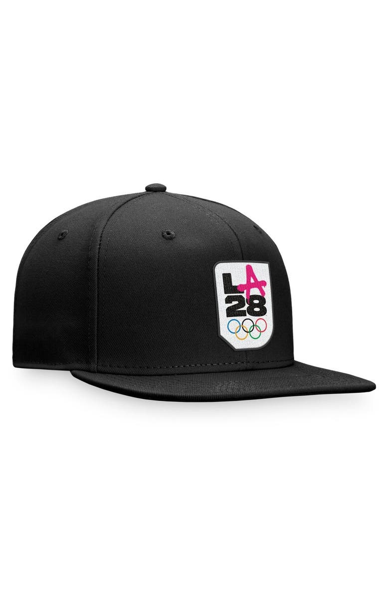 FANATICS Men's Fanatics Branded Black LA28 Snapback Hat, Alternate, color, 