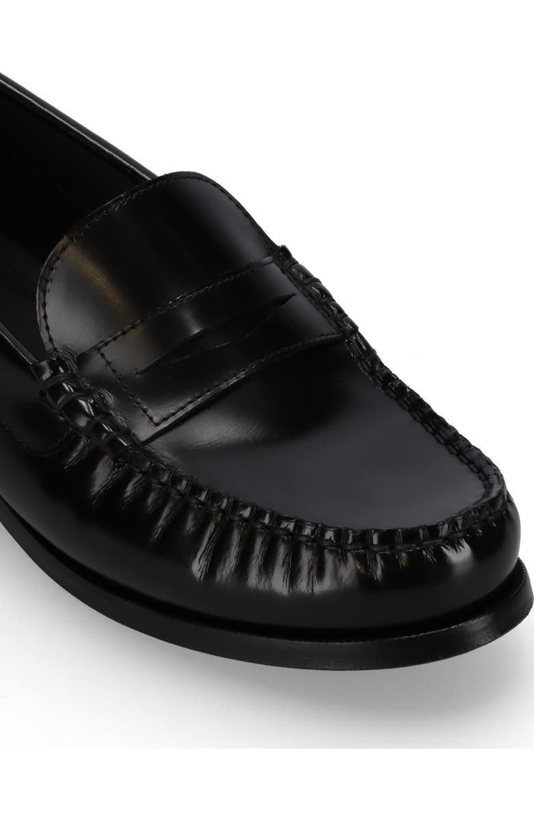 ALOHAS <p>Rivet Leather Loafer (Women)</p>, Alternate, color, Black