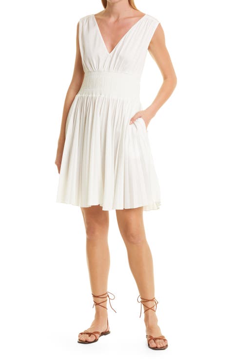 Smocked Sleeveless Dress