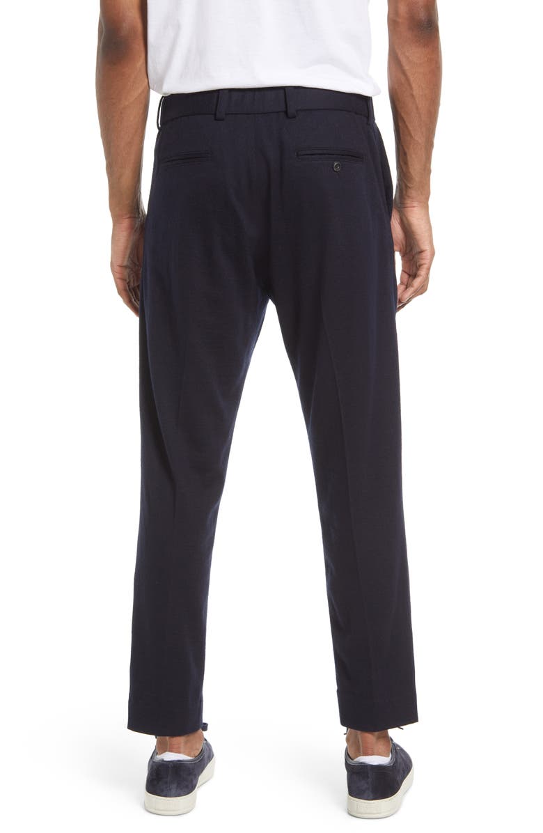 Vince Cozy Solid Wool Flat Front Dress Pants, Alternate, color, 