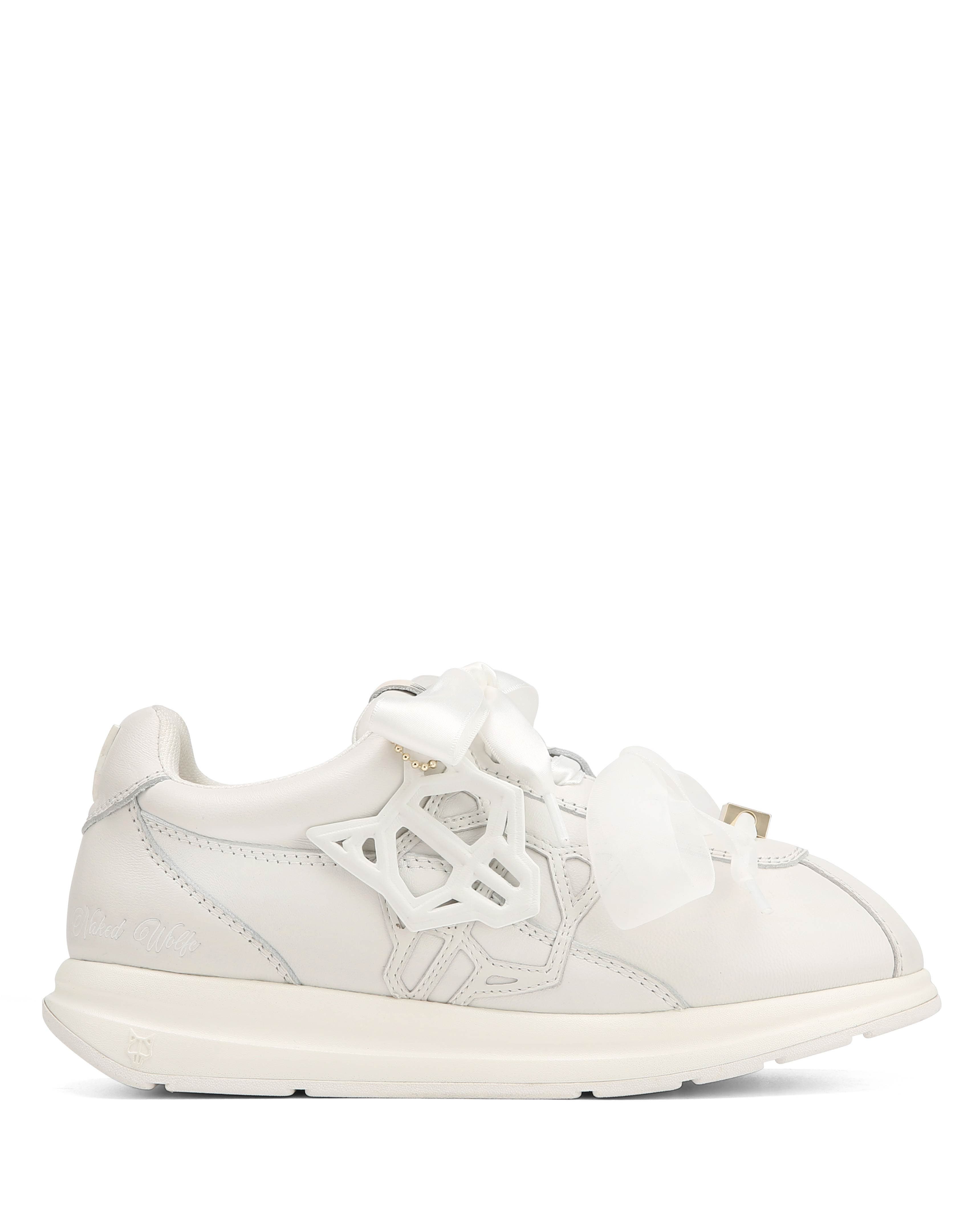 Naked Wolfe Expense Leather Sneaker, Alternate, color, White