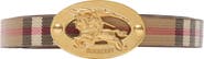 Burberry Thin Reversible Check Oval Belt