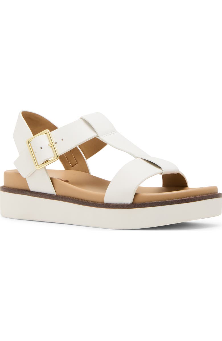 Blondo Rosaria Waterproof Sandal, Main, color, White Leather