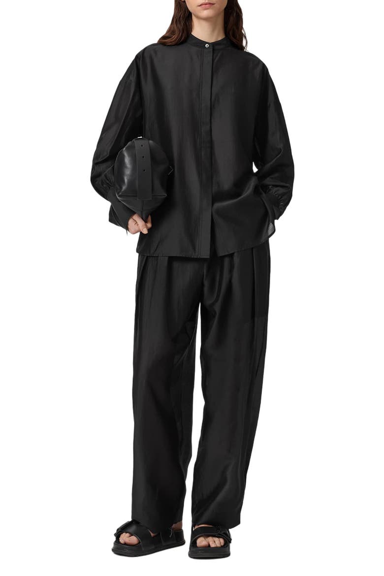BANU SHIRT, Alternate, color, BLACK