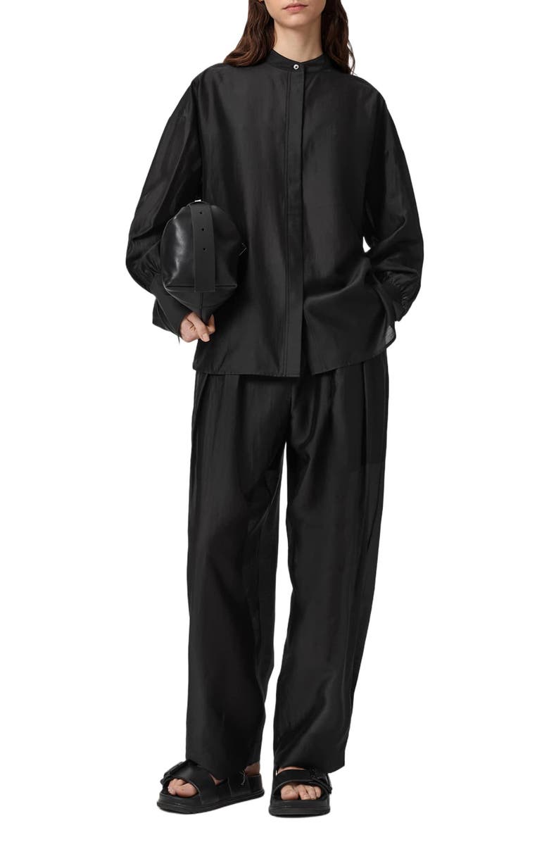 AllSaints BANU SHIRT, Alternate, color, Black