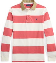 Polo Ralph Lauren Classic Fit Khaki Collar Rugby Shirt