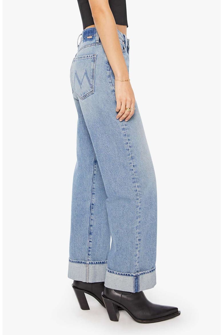 The Dodger Skimp High Waist Cuffed Hem Wide Leg Jeans, Alternate, color, LEAP OF FAITH