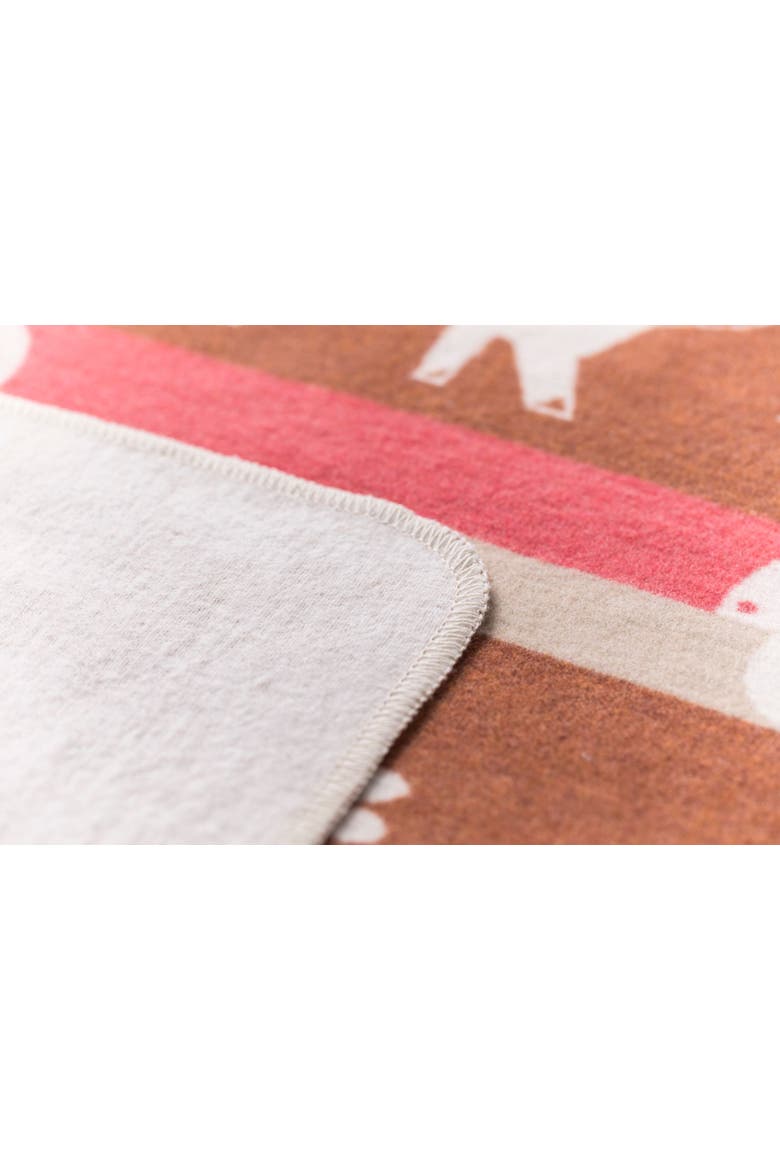 Juwel Fox And Mushroom Baby Blanket, Alternate, color, Offwhite