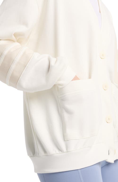 Shop New Balance Coastal Fleece Oversize Cotton Blend Cardigan
