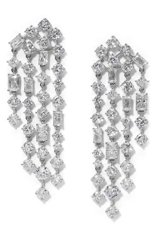 Nadri Sunshower Crystal Cascade Drop Earrings In Metallic
