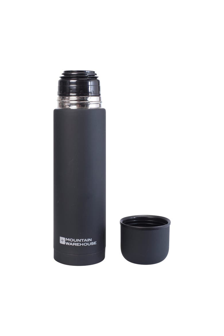 Rubberised 16.9floz Flask, Alternate, color, Black