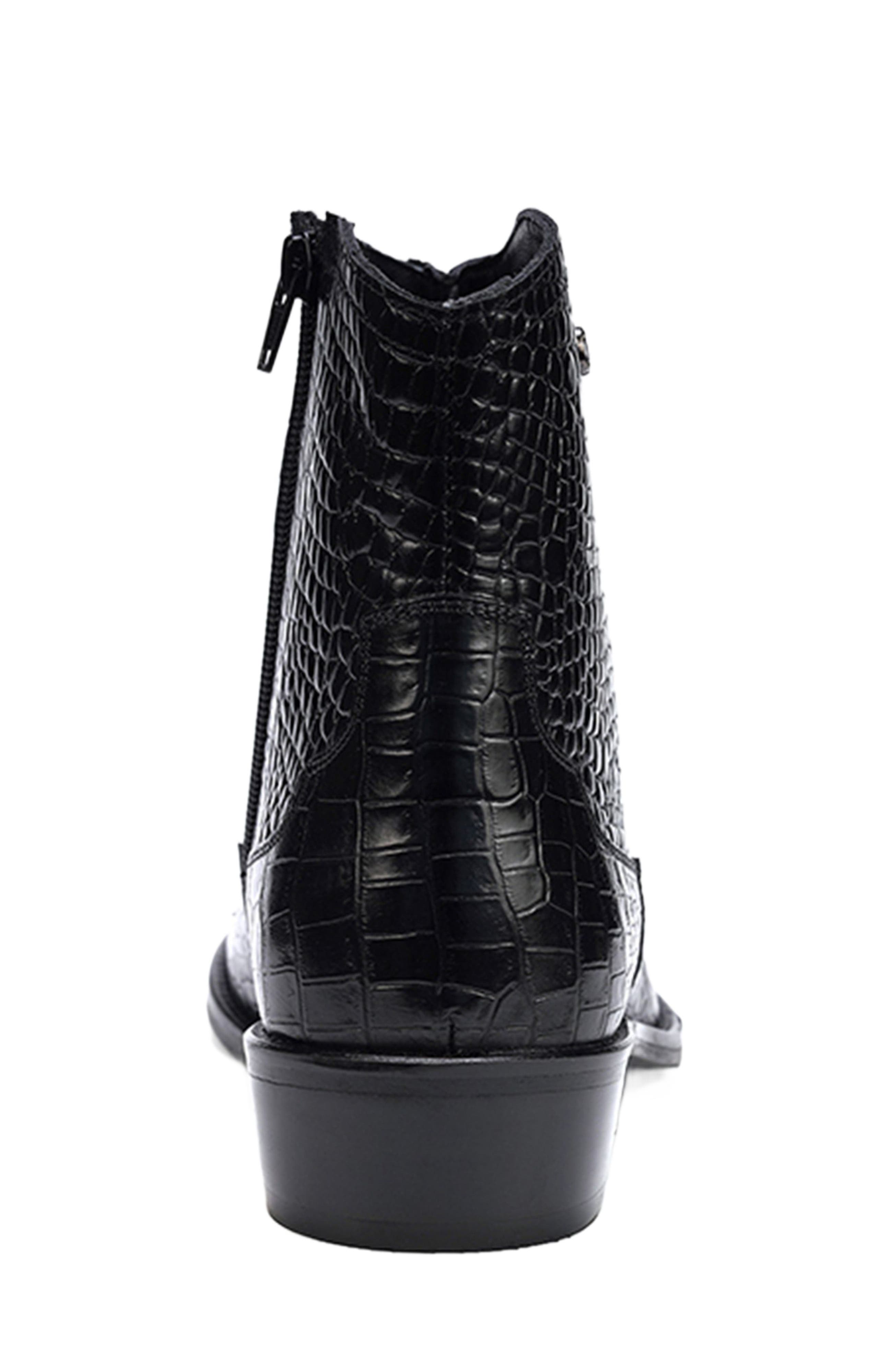 CARLOS SANTANA Zappa Cowboy Boot, Alternate, color, Black Croco