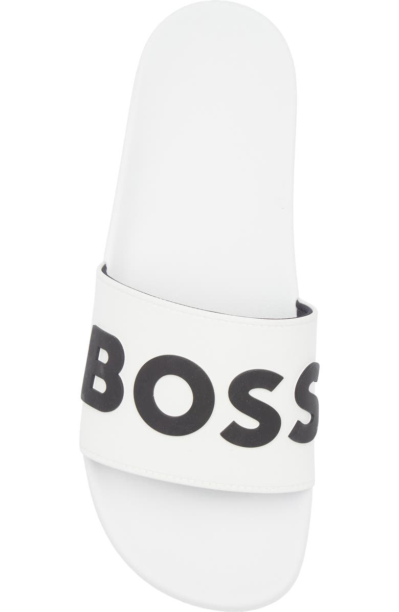 BOSS Kirk Slide Sandal, Alternate, color, White