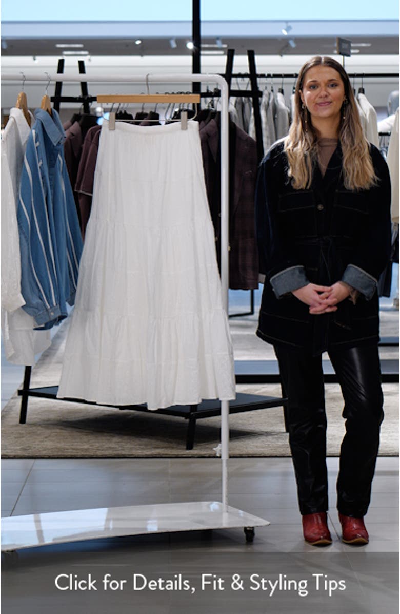 Dahlia Tiered Cotton Maxi Skirt, sales video thumbnail