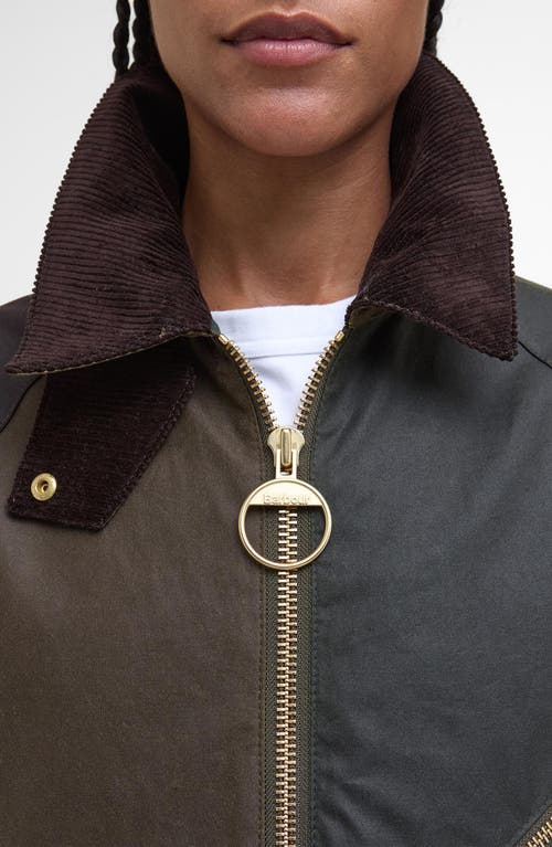Barbour Arlene Water Repellent Waxed Jacket In Multi