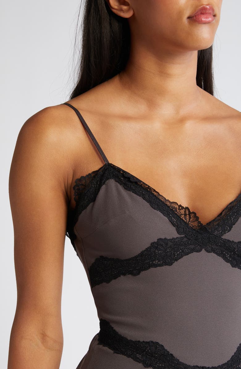 Mistress Rocks Lace Trim Minidress, Alternate, color, 