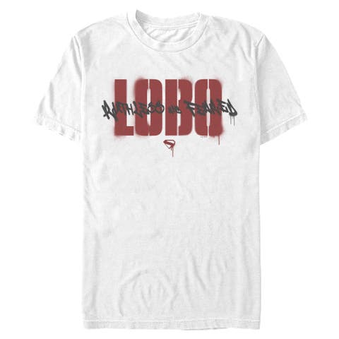Men's Supergirl Lobo Spray Logo  Graphic T-Shirt