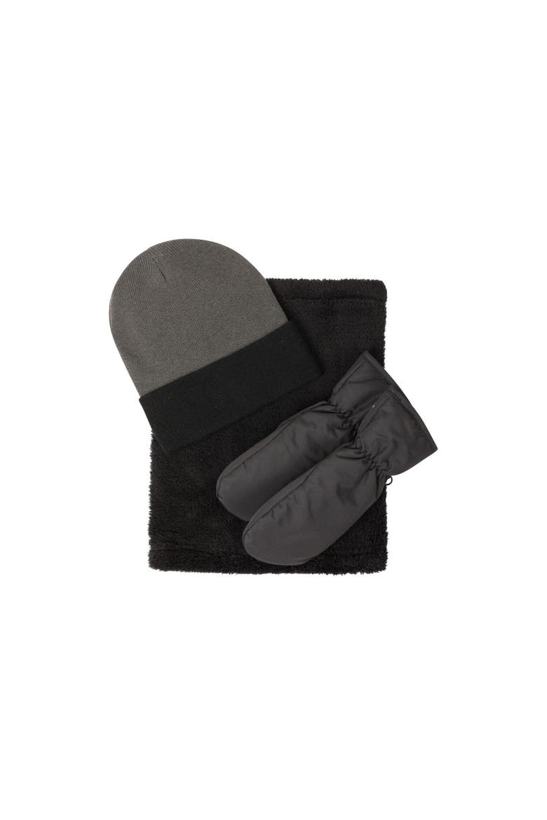 Childrens/Kids Winter Accessories Set, Main, color, Black