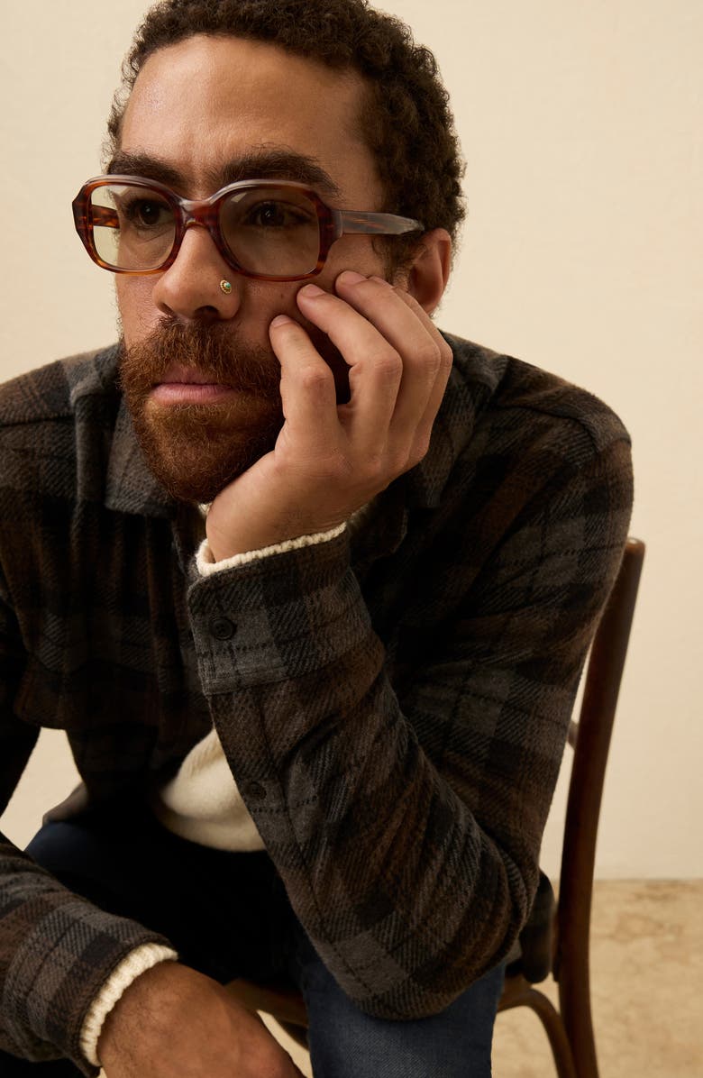 Faherty Legend Button-Up Shirt, Alternate, color, Grey Woods Plaid