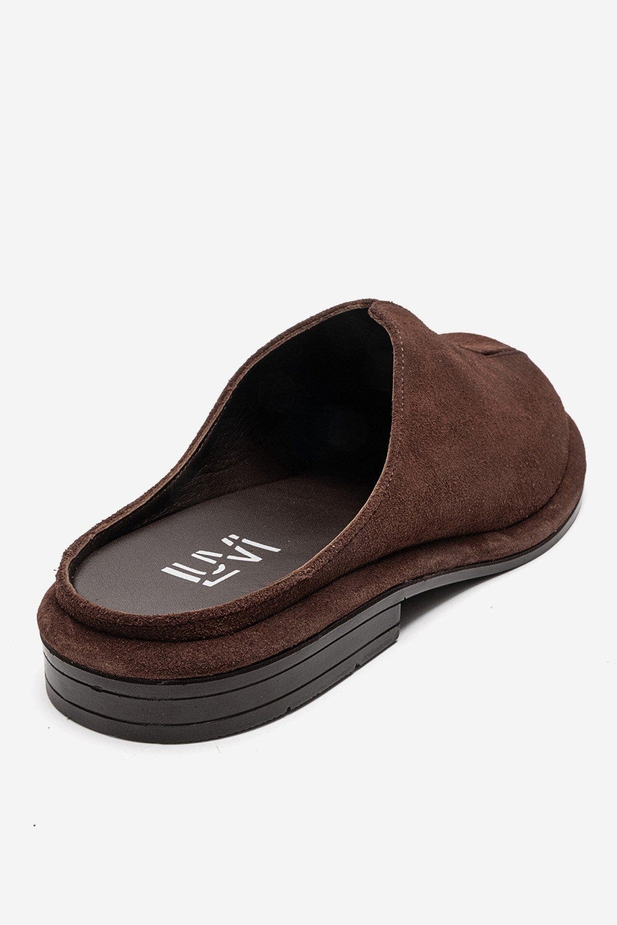 Tansy Leather Mule, Alternate, color, Brown Suede