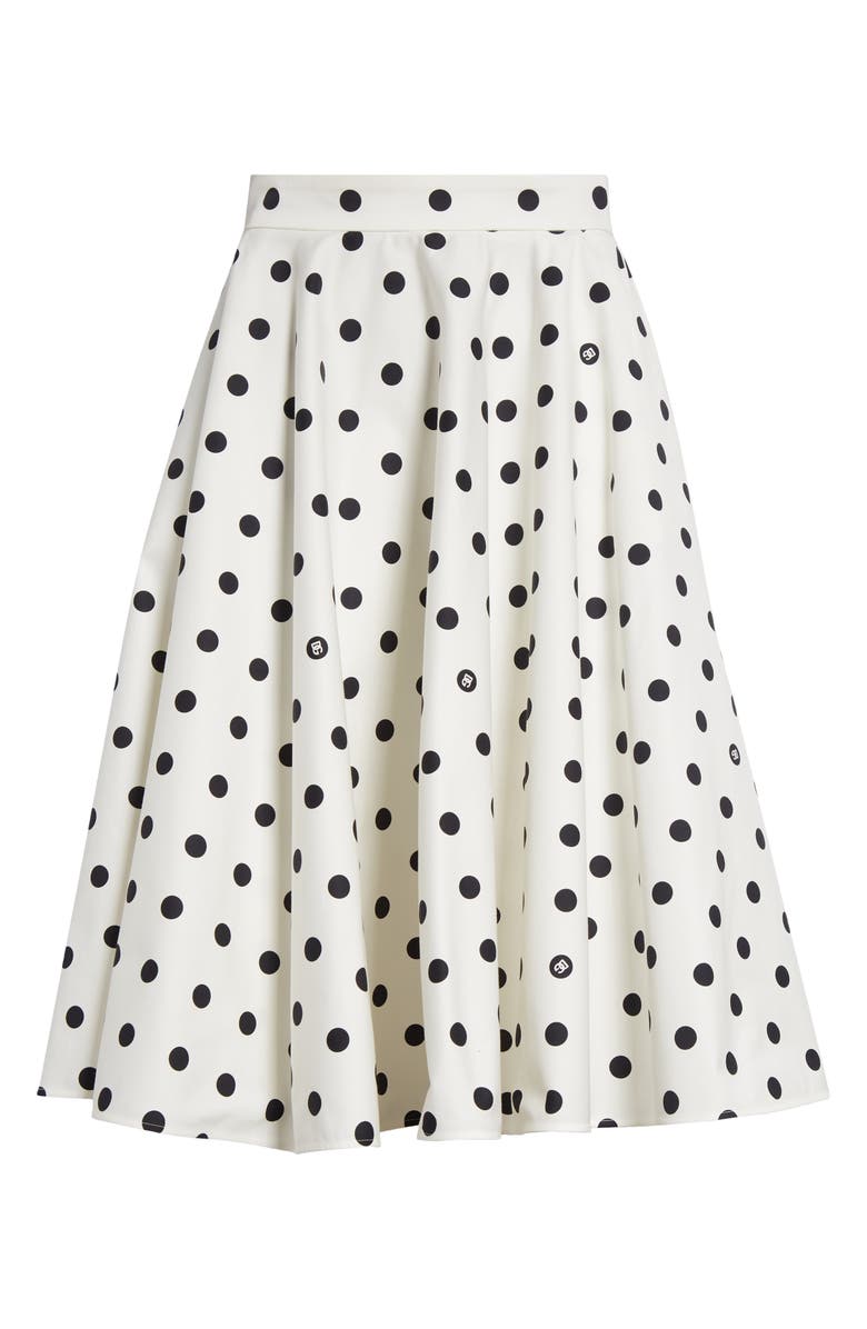 Dolce&Gabbana DG Logo Polka Dot Skirt, Alternate, color, 