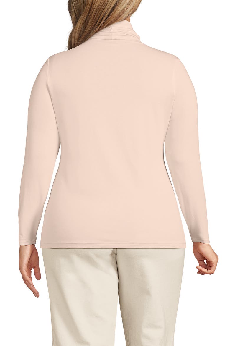 Lightweight Jersey Long Sleeve Turtleneck, Alternate, color, Pink Opal